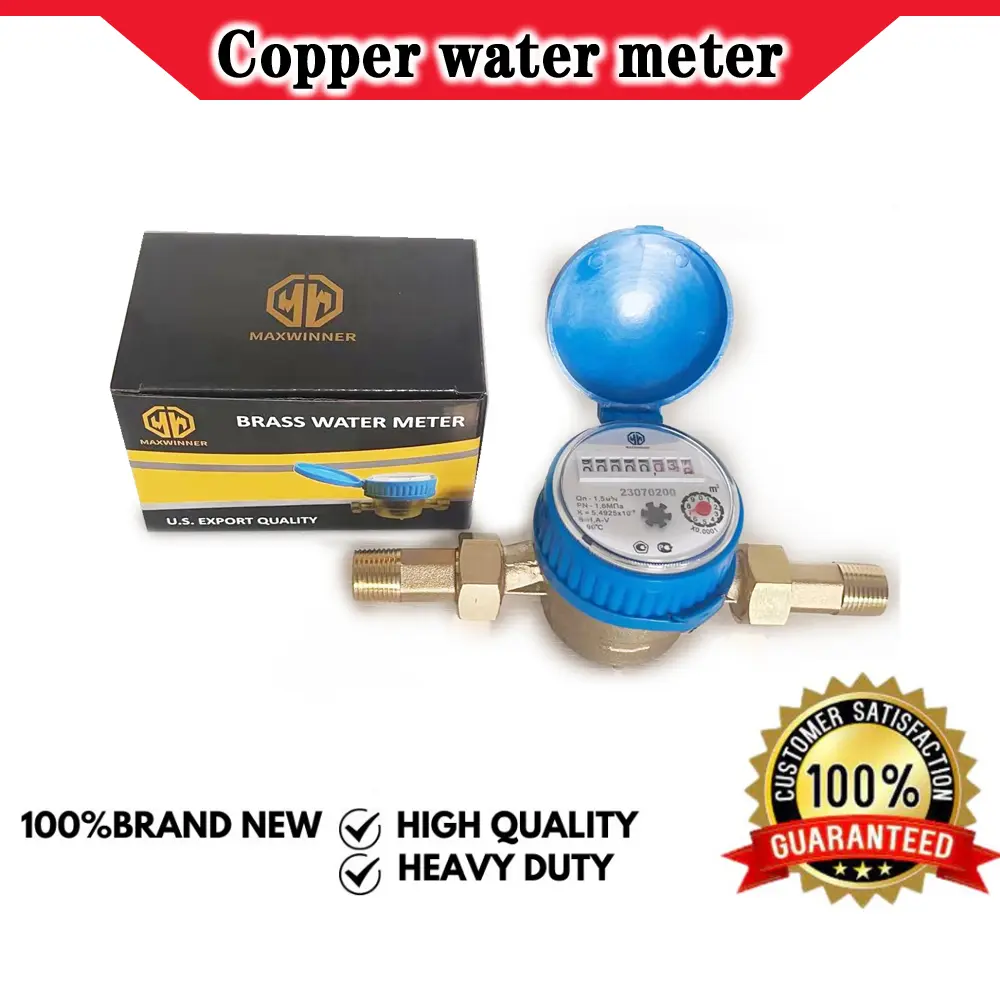 Brass Water Meter Dry Type Water Submeter Original For Garden & Home ...
