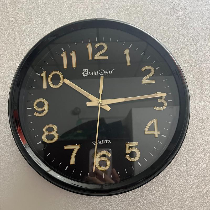   Ảnh Thật_BH 1 ĐỔI 1 ĐỒNG HỒ TREO TƯỜNG - Máy kim trôi - số nổi dạ quang - Size 31 