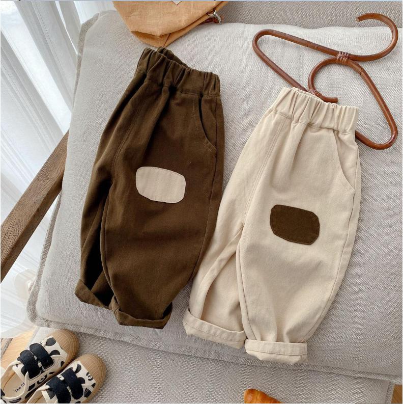 [TingTing Baby] (10-22kg) KKD01 - Quần KaKi Vá cách điệu phong cách Hàn Quốc cho bé mặc đi học, đi chơi cá tính chất liệu kaki mềm mại, thoải mái quần trai 6