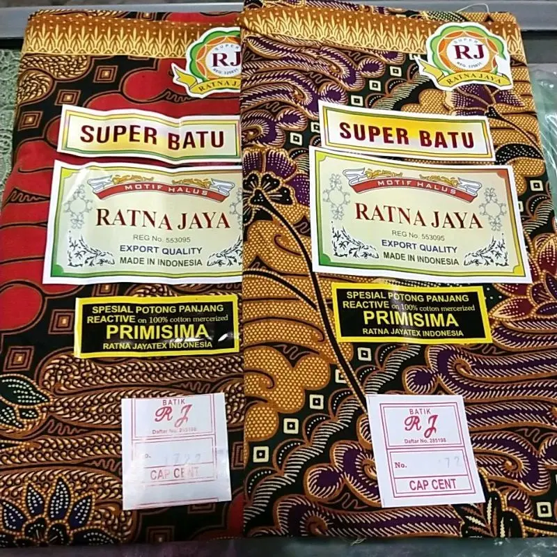 KAIN JARIK PANJANG / BAHALAI BATIK MERK RJ / RATNA JAYA (SUPER BATU) 1