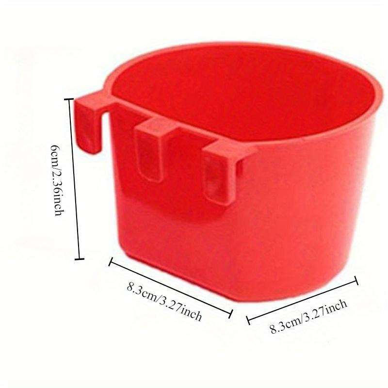 Semicircle Cage Cups, 10pcs Birds Feeders Seed Bowl, Chicken Feeding Watering Dish, Rabbit Water Food Hanging Wire Cages Box, Pet Supplies 1