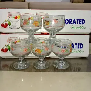 1 set gelas pesta dengan kaki pendek isi 5 pcs