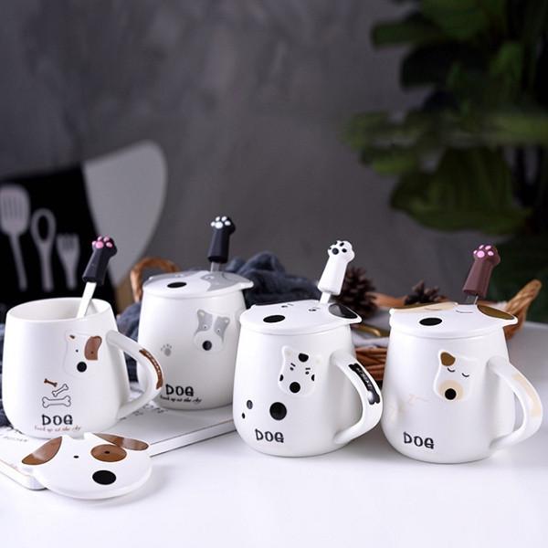 [Set LY SỨ SB 50gr+Gấu] Quà tặng sinh nhật bạn trai/gái Valentine, 8/3 Hộp quà kèmTúi xách, ly sứ có nắp đậy uống cafe 4