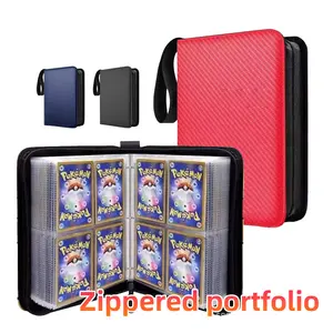 400PCS Binder pokemon card Box Pokemon Anime Game Binder Zip Album Card Collection Holder Binder Folder
