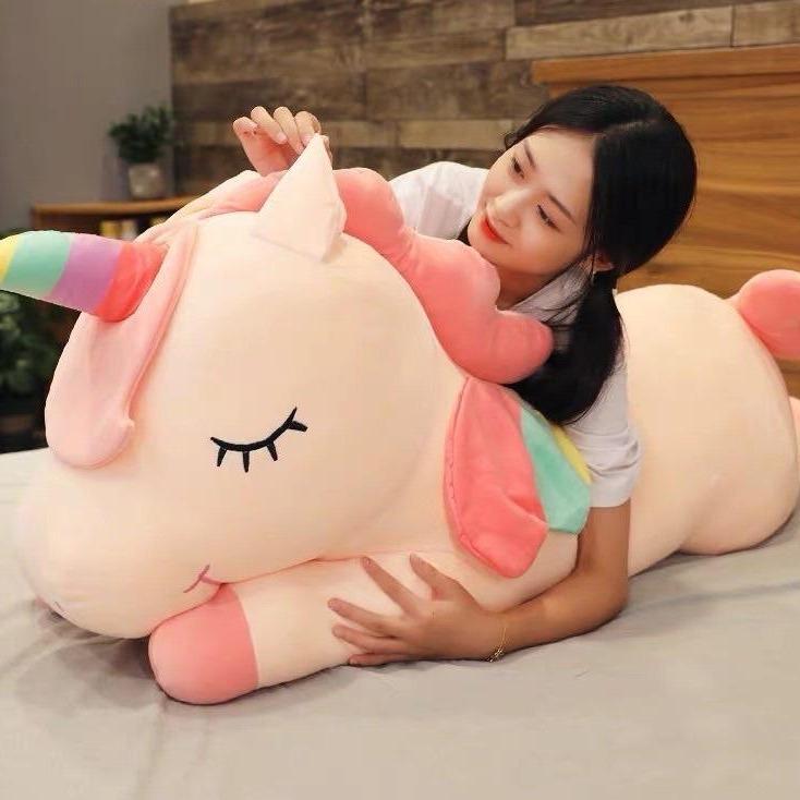 Gấu bông ngựa kỳ lân Pony   vỏ vọc nỉ mềm mại,bông mịn siêu nảy chống xẹp, mềm mịn Thú Bông Thú Nhồi Bông Toy Đồ Chơi