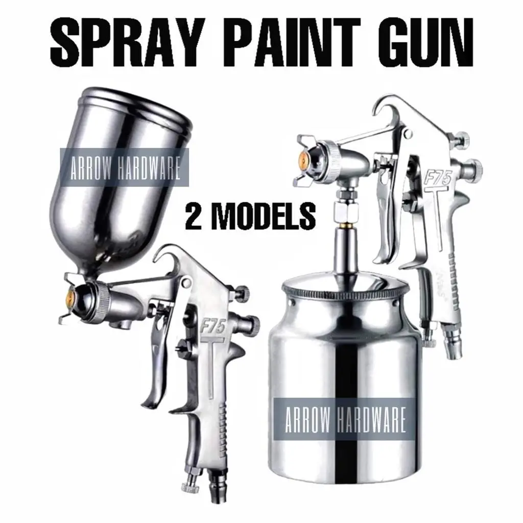 Professional Spray Gun, F75 400ML Pneumatic Spray Gun Airbrush Sprayer Painting Airbrush Tool