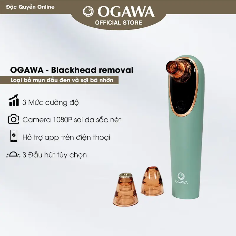 [OGAWA] Máy hút mụn cá nhân OGAWA Blackhead removal - Có Camera soi da Skincare Nữ máy  đẩy 0