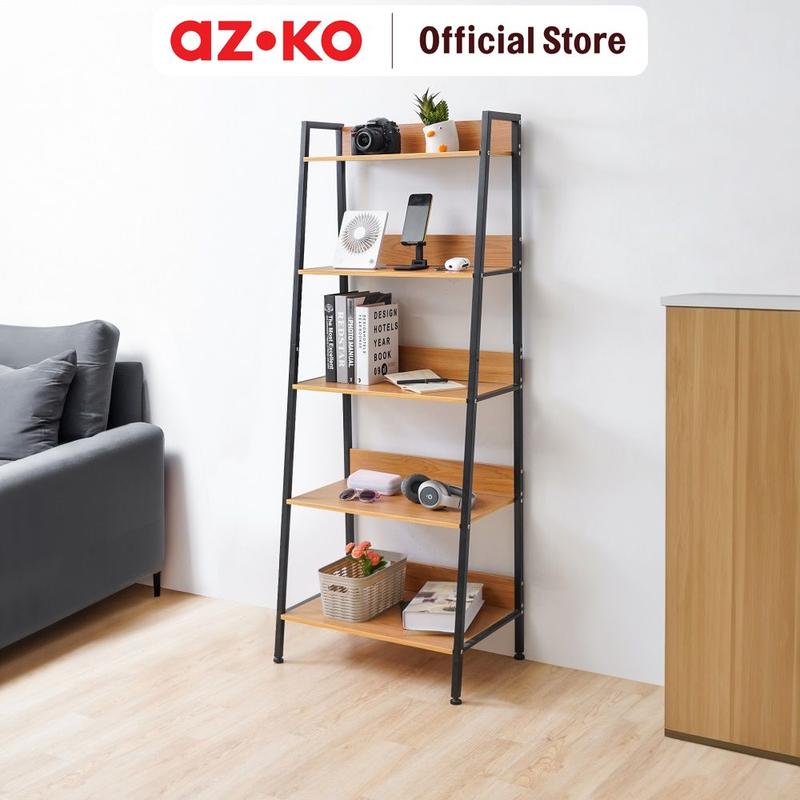 AZKO Stora 60x40x153 cm Rak Buku 5 Tingkat - Hitam - Shop | Tokopedia