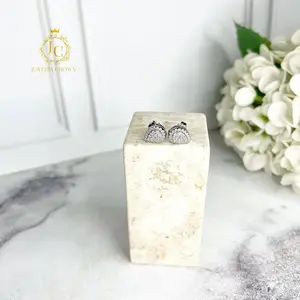 Joyería Crown Anting Tusuk Glamour Permata Zirconia Lapis Emas 18K