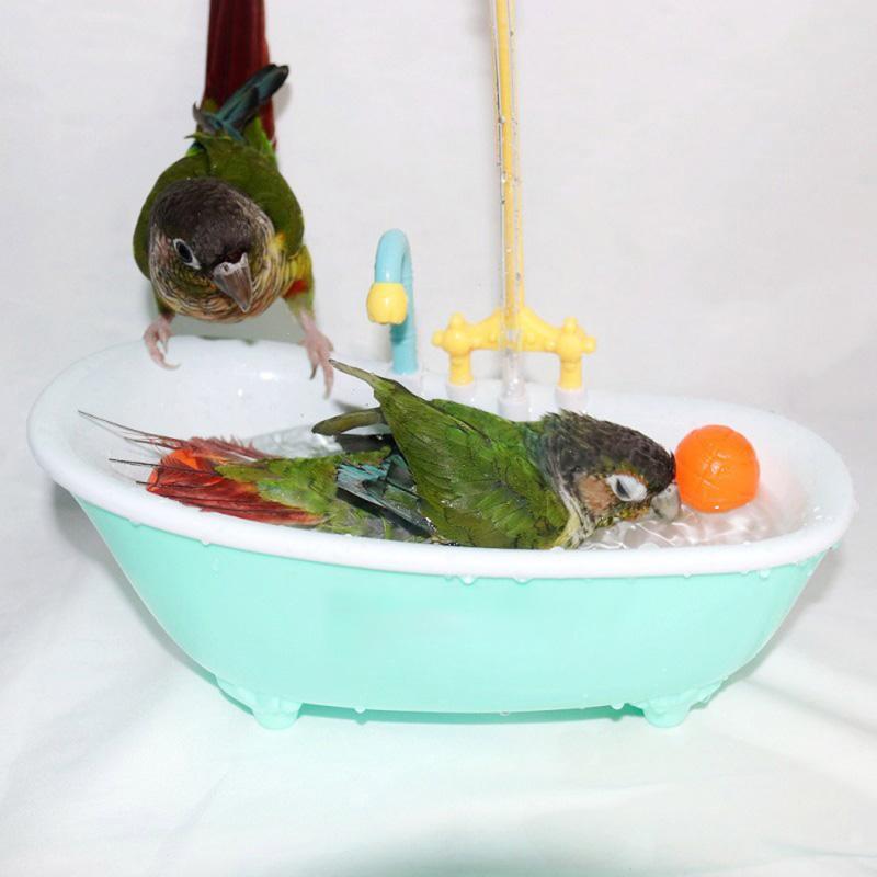 Parrot Shower Pet Bird Bath Cage Basin Parrot Bath Basin Parrot Shower Bowl Birds Accessories Parrot Toy Bird Bathtub 6