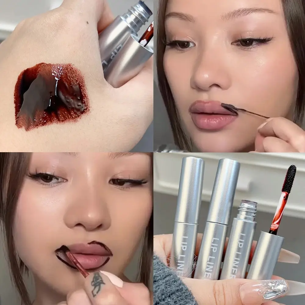 Waterproof Lip Liner Peel Off Lipgloss Long Lasting Matte Lip Tint Contour Tear-off Lips Stain Makeup Cosmetics