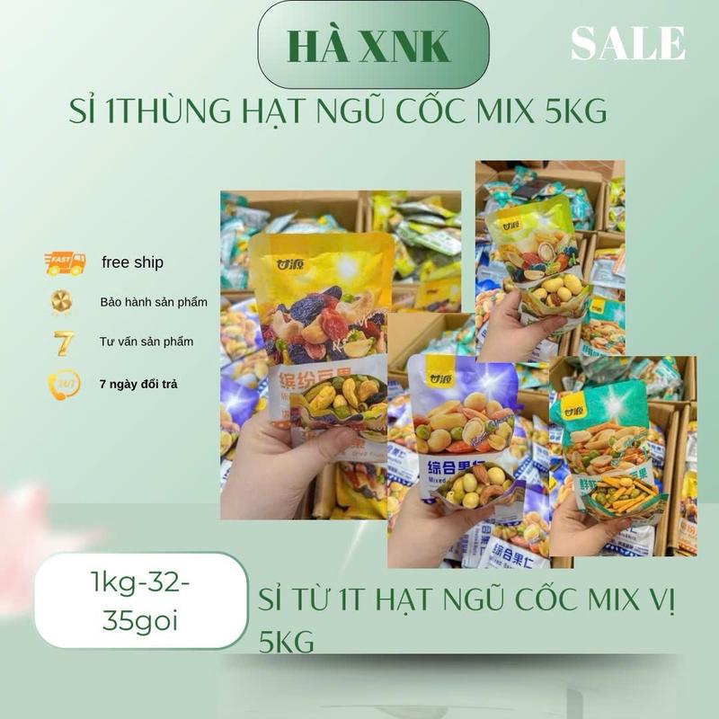  5kg 34-35goi 1kg  Hạt ngũ cốc mix vị  - Thức Ăn dinh dưỡng - Food Dâu ngũ cốc dinh dưỡng 