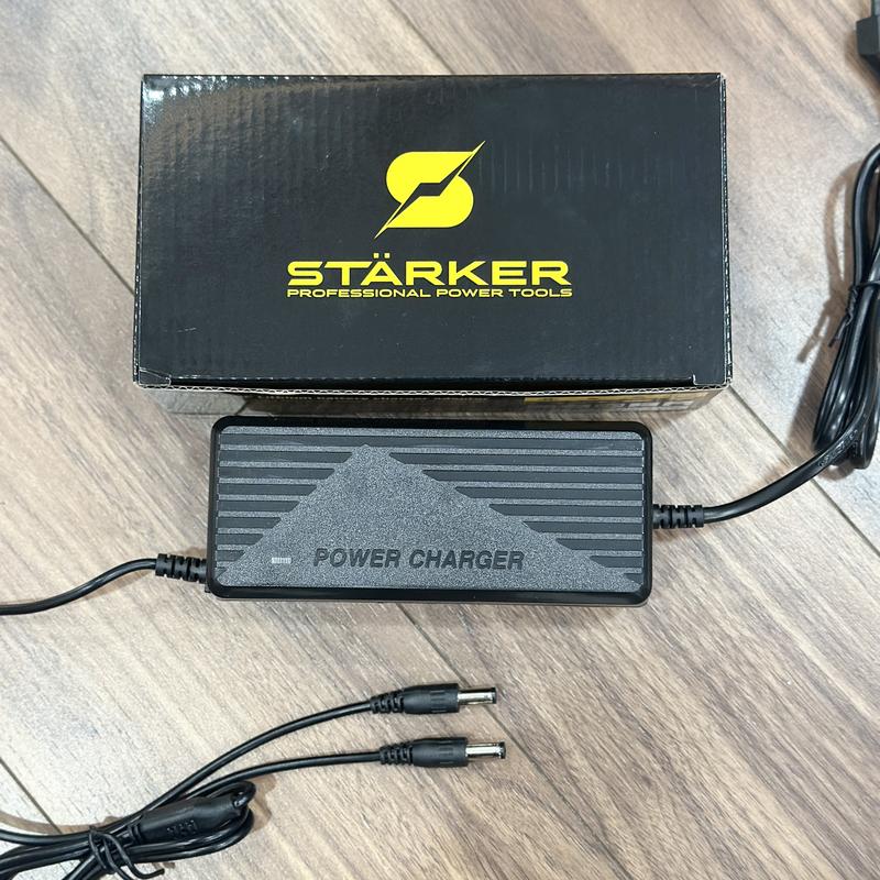 Sạc Nhanh Adapter 3A Starker - Sạc 2 Pin Cùng Lúc Cho Pin Máy Khoan, Máy Bulong Pin  Mạch Có Quạt Tản Nhiệt