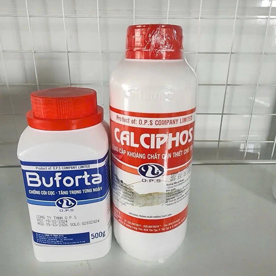 Bộ đôi tăng trọng Bufota + Caciphos -Hỗ trợ tôm tăng trưởng tốt, chắc vỏ.