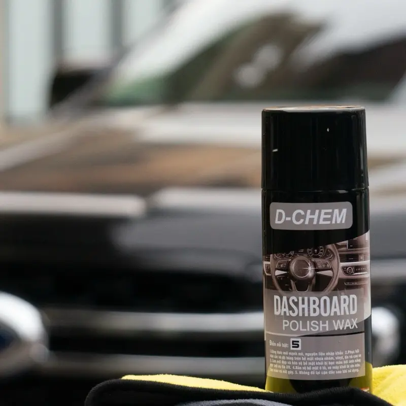 [Chai lớn 450ml] Chai Phục Hồi Nhựa Nhám D-Chem Dashboard Polish 450ml~380g Dạng Xịt Dưỡng & Đánh Bóng Nhựa Nhám Ô Tô Xe Máy 0