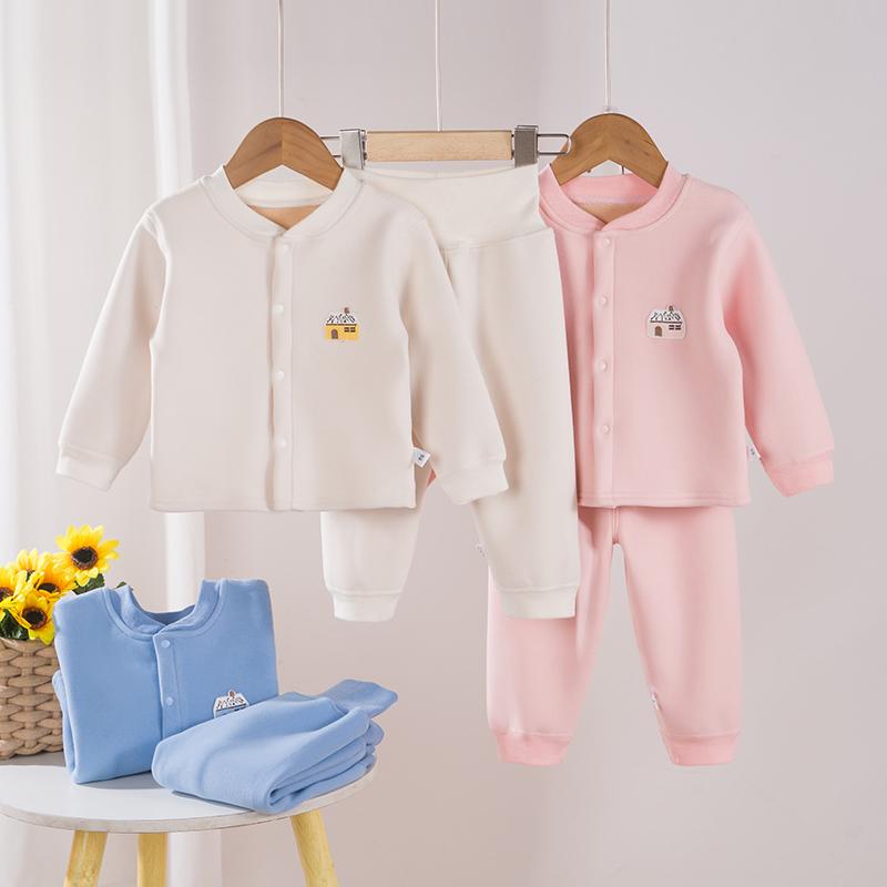 Bộ quần áo dài tay nỉ bông cho bé trai, bé gái lót lông, hàng xuất cao cấp - BO20