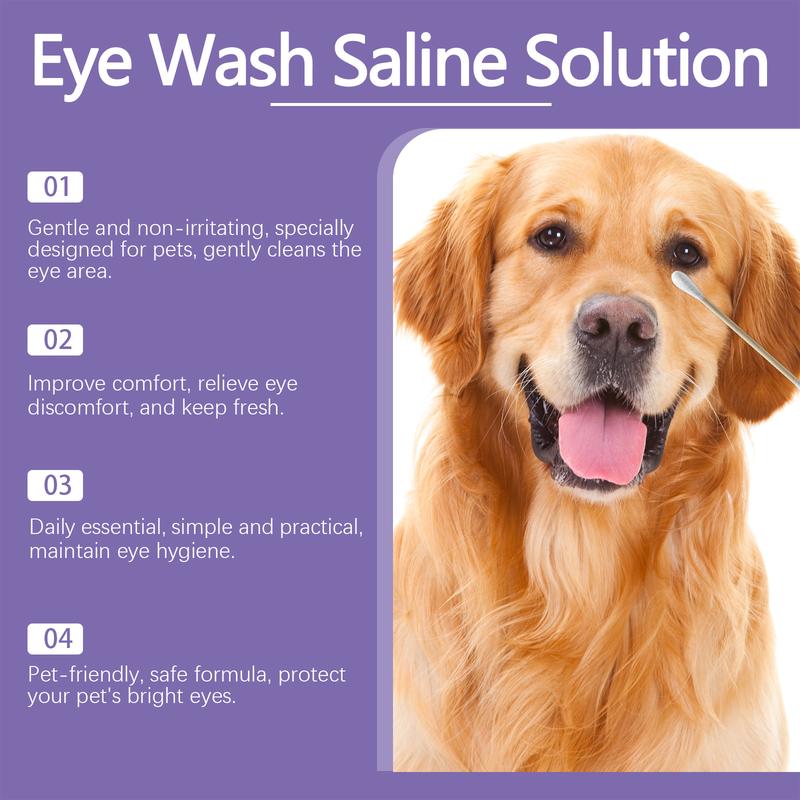 Product Introduction of [OY Pet Shop] Normal Saline Eye Cleaning Solution for Dogs Tears and Tears Cleaning and Soothing Eyes for External Use 7