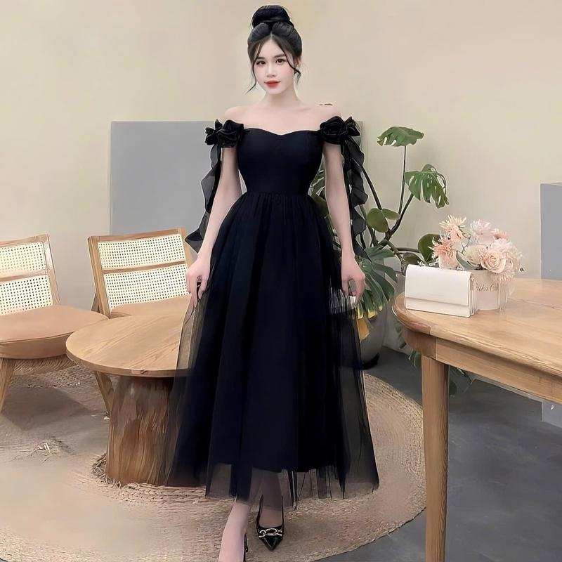 ĐẦM XOÈ ,ĐẦM LƯỚI,ĐẦM ĐI TIỆC,ĐẦM ĐI CHƠI CỰC XINH CHO NỮ Women Voi Voan Kim Tuyến Dress 7