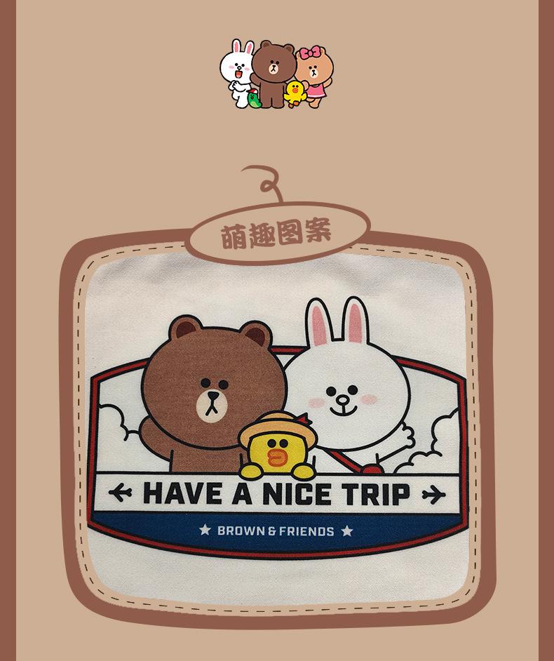 Product Introduction of Official Brown Bear Canvas Bag 2025 New Student Artistic Shoulder Bag| Men's Study Tote 2