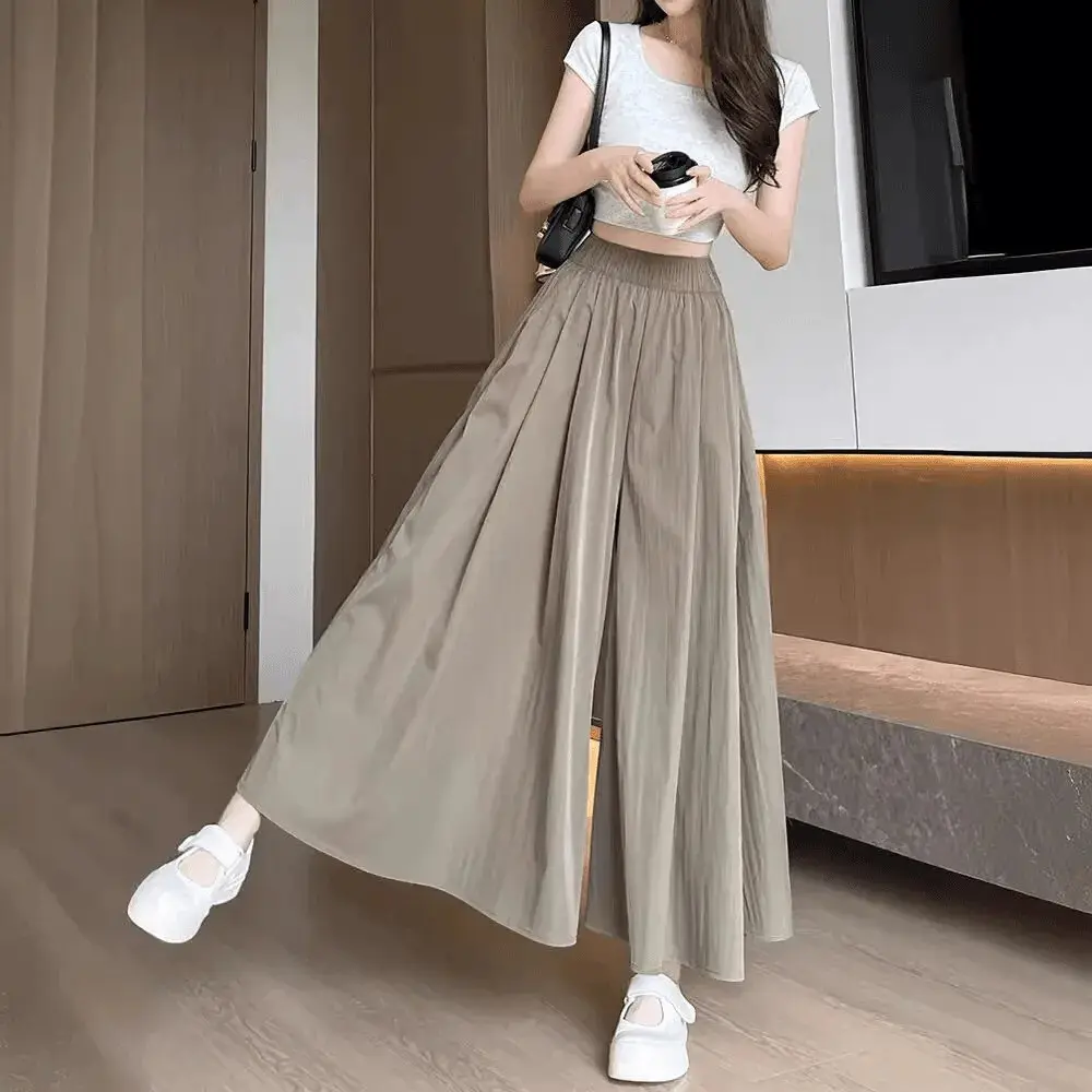 [ready stock]CHICMORE Celana Wanita Kulot Yamamoto Kasual Panjang Ramping Pinggang Tinggi Bawahan Stylish①
