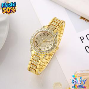 นาฬิกาควอทซ์สตรี, สตาร์รี่สกายใหม่, เพชรเต็ม, ดีไซน์เก๋ไก๋, ขั้นสูง, ราคาไม่แพง, หรูหรา, นาฬิกาผู้หญิง, พร้อมสต็อก, 2025