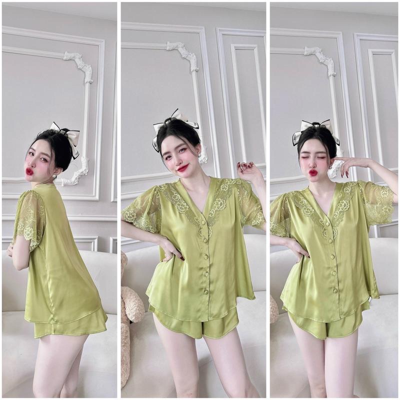 Product Introduction of Bộ đùi latin mặc nhà viền ren nút bọc 40-60kg 5