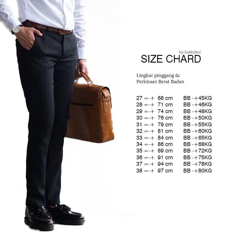 Product Introduction of CELANA PANJANG BAHAN MURAH Formal Pria Kerja Kantor Hitam Slim Fit 0