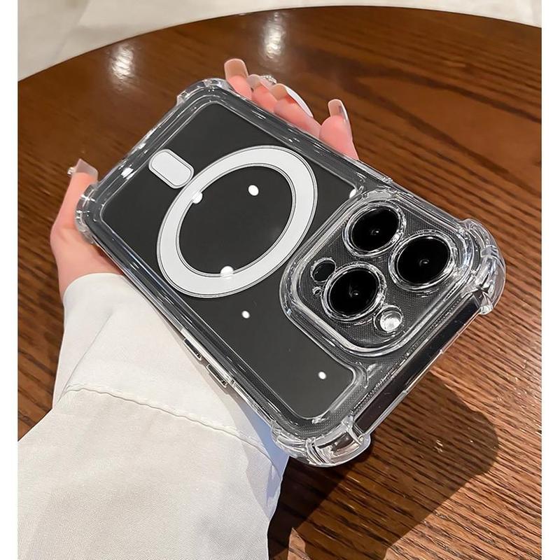  Ốp Điện Thoại Dành Cho Xiaomi Redmi A3 Turbo 3 13C 12 12R 4G 5G 13R K70 Pro K70E 12C 11A Sạc Không Dây Sang Trọng Chất Liệu TPU Mềm Trong Suốt Bộ Sạc Từ Tính Bảo Vệ Ốp Lưng Sốc Chống Sốc Phone 