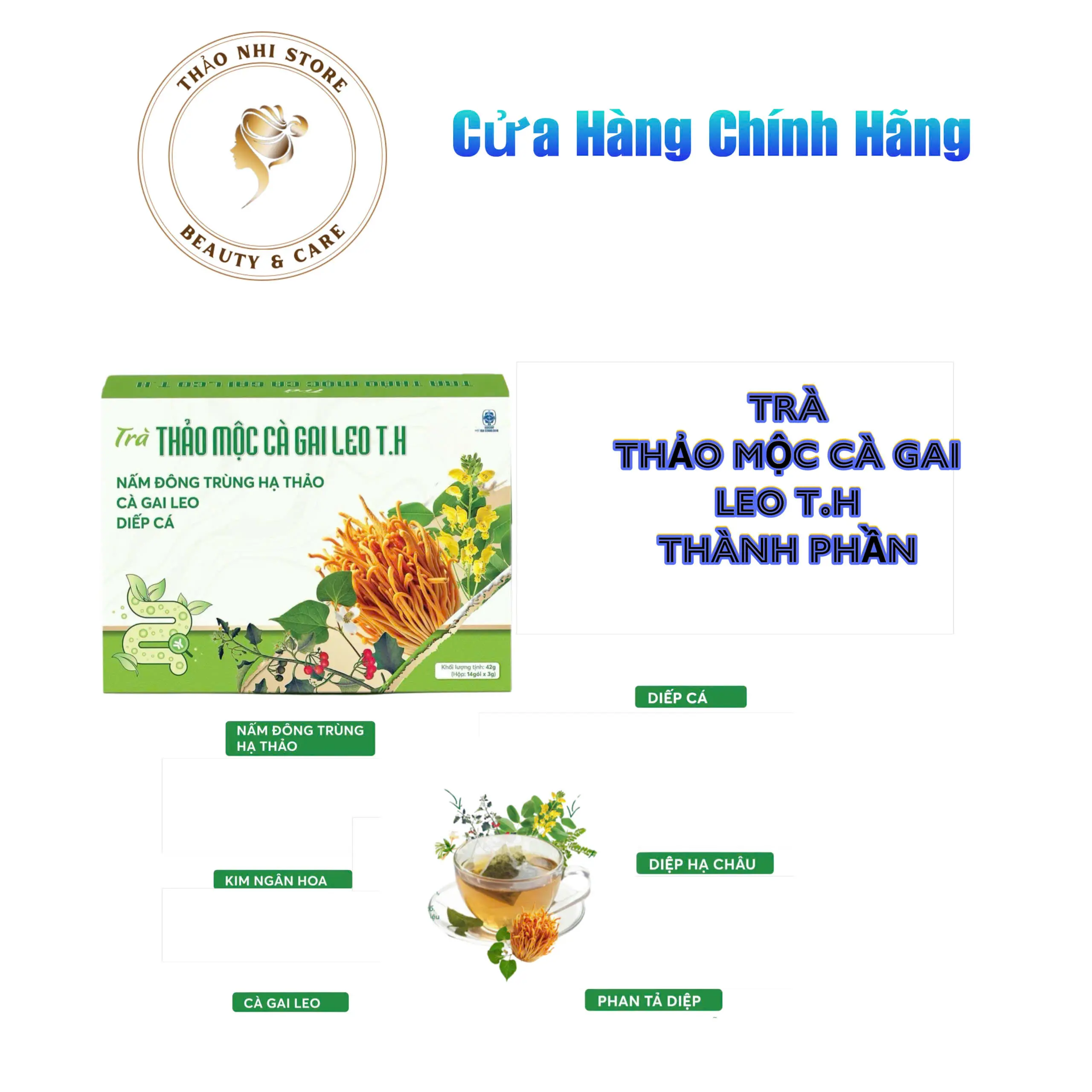 Trà Cà Gai Leo  Phan Tả Diệp thanh Lọc Tự Nhiên Dễ Dùng GMB nhẹ nhàng từng gụm _Thực Phẩm Bổ Sung Sức Khỏe Chăm Sóc Sắc Đẹp