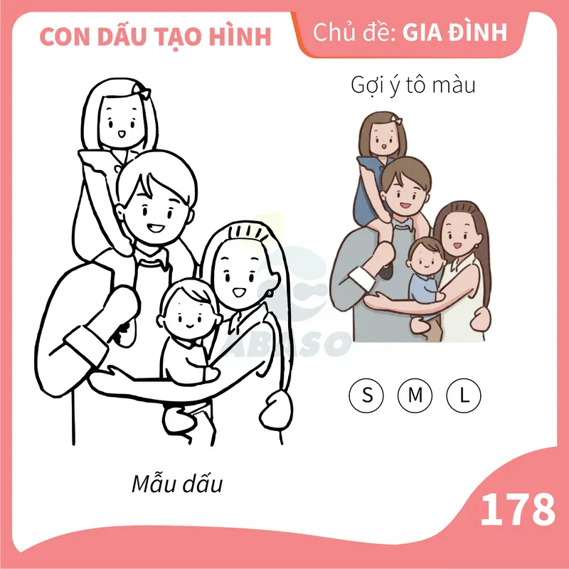 Dụng cụ tạo hình vẽ bánh Kem - Chủ đề Gia Đình 4
