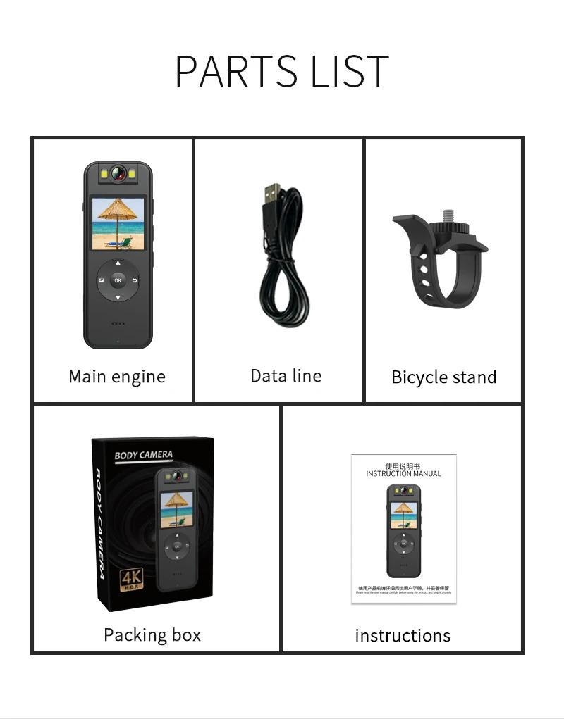 Product Introduction of Kamera HD 2K, CS09, Tanpa Wayar, dengan Hotspot WiFi, Sesuai untuk Penguatkuasaan Undang-undang, Menunggang Motosikal, Sukan Mini, 2022BARU, Perakam, Kamera Sukan Camera Photography 27