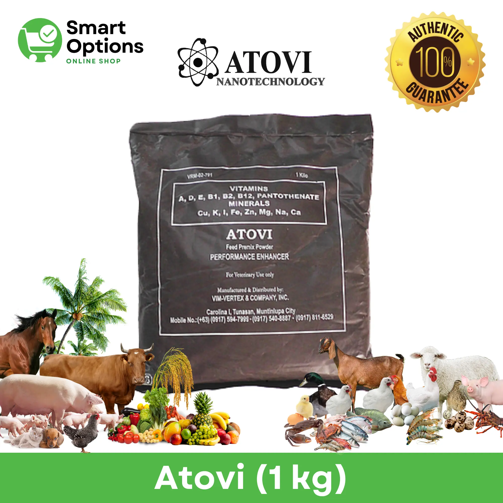 Atovi 1 kg | Performance Enhancer, Vitamins for animals, plants, crops ...