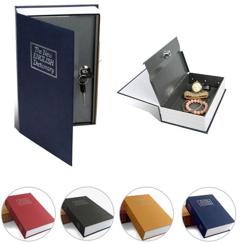 Product Introduction of Hide  Change Storage Box Lock & Key Safe Secret Stash Booksafe Savings Bank Piggy Bank Simulated Book Safe Metal Box Safe Diversion Dictionary Hollow Book 11