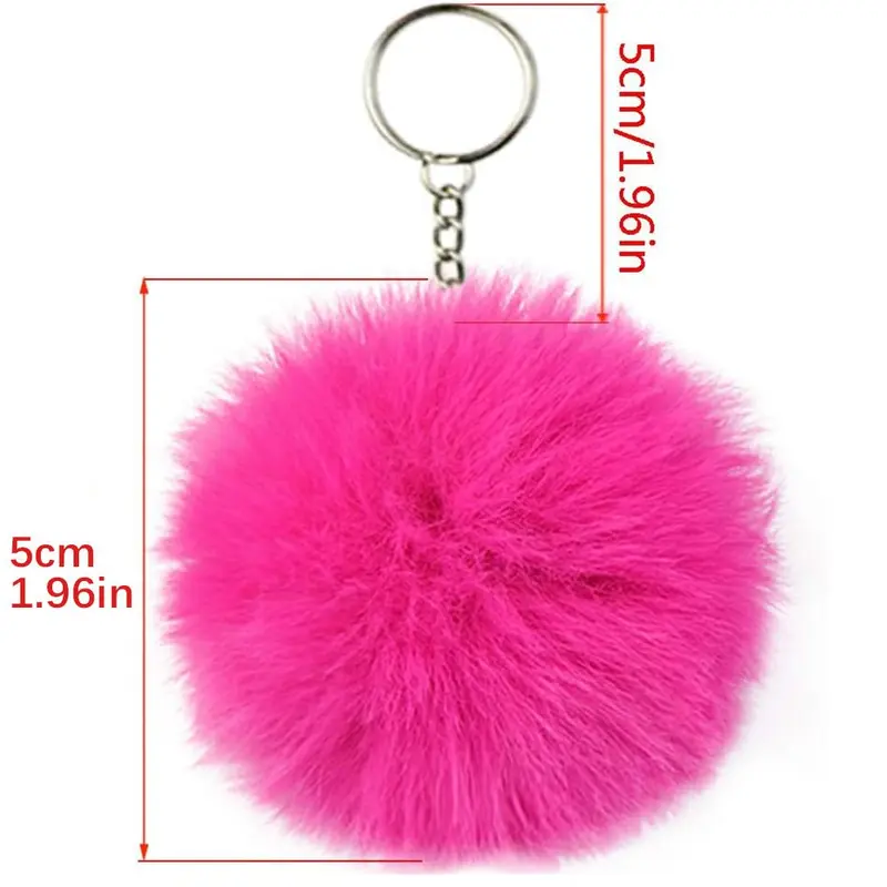 Mixed Color Plush Ball Keychain Making Materials Set, 80pcs/set DIY Jewelry Making Supplies for Women & Teenager, DIY Jewelry Making Accessories 1