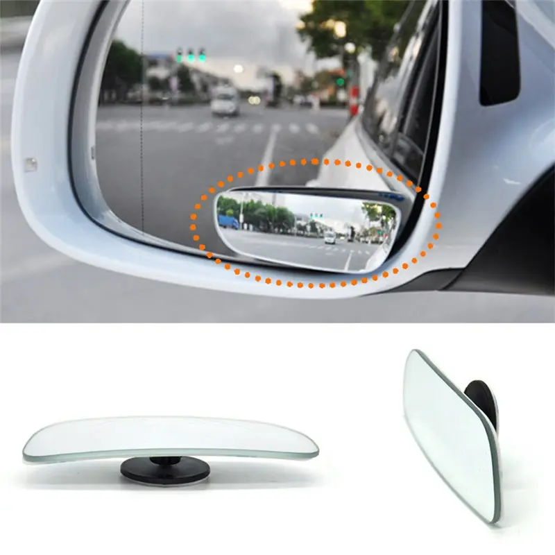 2Pcs Car Blind Spot Frameless Mirrors