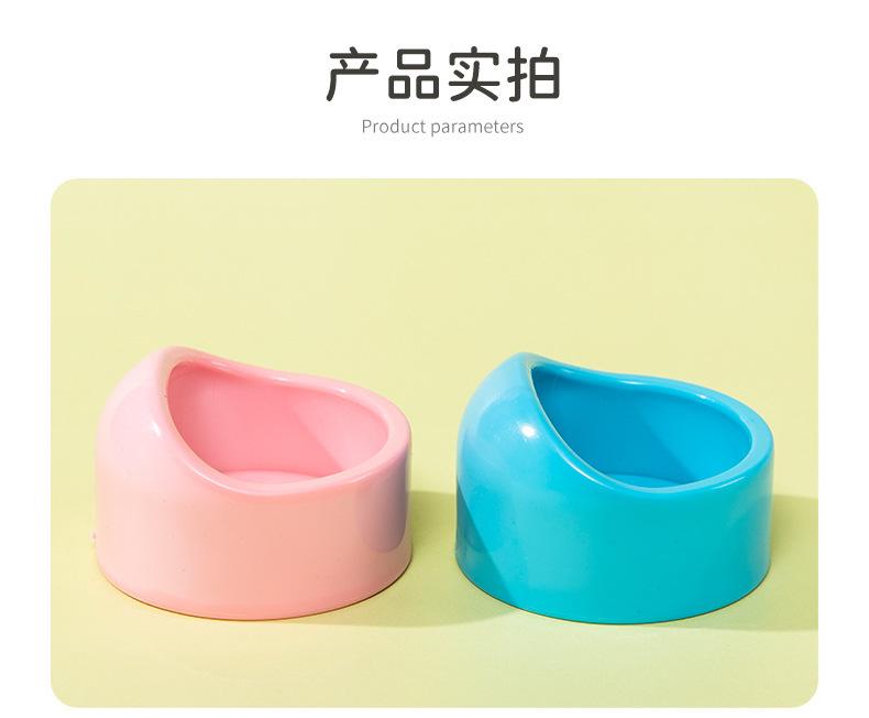 Product Introduction of Chậu Đựng Thức Ăn Cho Chuột Hamster, Hình Tròn, Làm Bằng Nhựa, Chống Rơi, Thích Hợp Cho Chuột Hamster Djungarian Và Hamster Màu Pastel, Thiết Kế Miệng Nghiêng, Bát Cho Thú Cưng, Dụng Cụ Cho Ăn 11