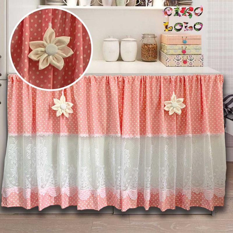 Product Introduction of Gorden Kolong Dapur Polkadot Renda Tengah Bunga 34