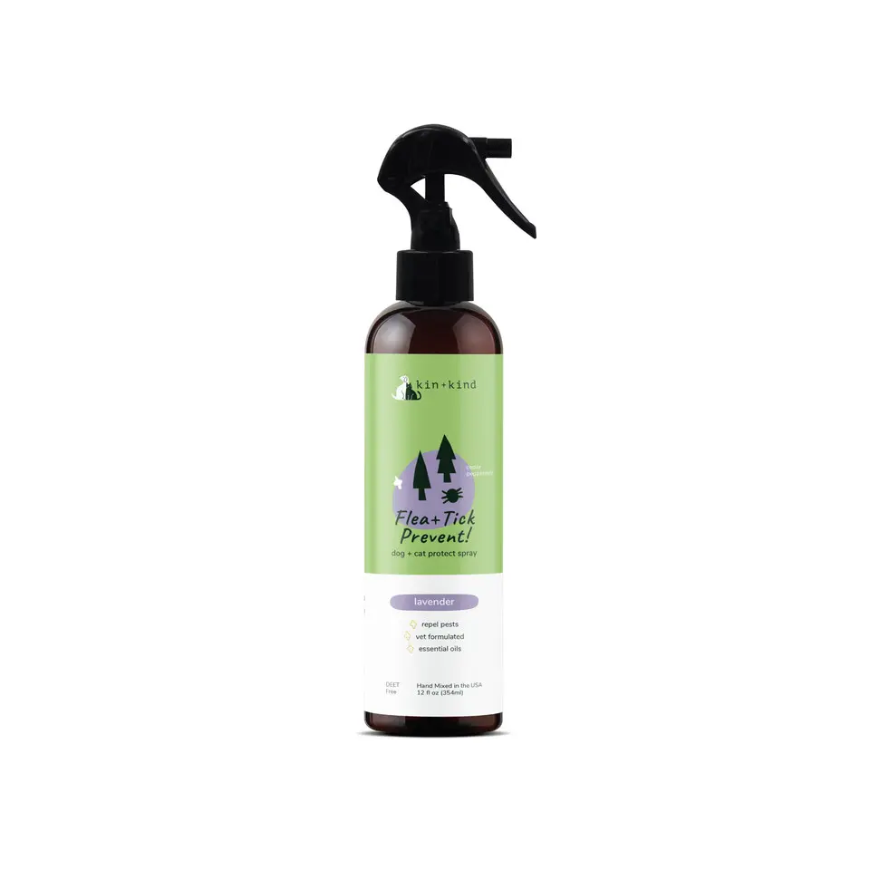 High Quality Kin + Kind Flea & Tick Spray (Lavender) 12oz