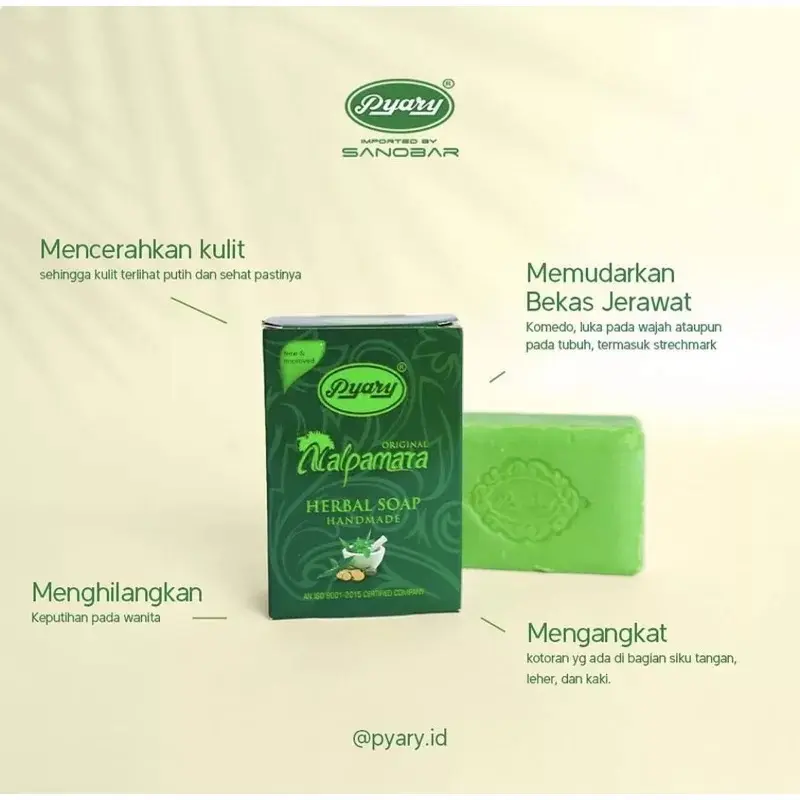 Sabun PYARY NALPAMARA [BPOM] Original Herbal Soap | Sabun Arab BPOM 1