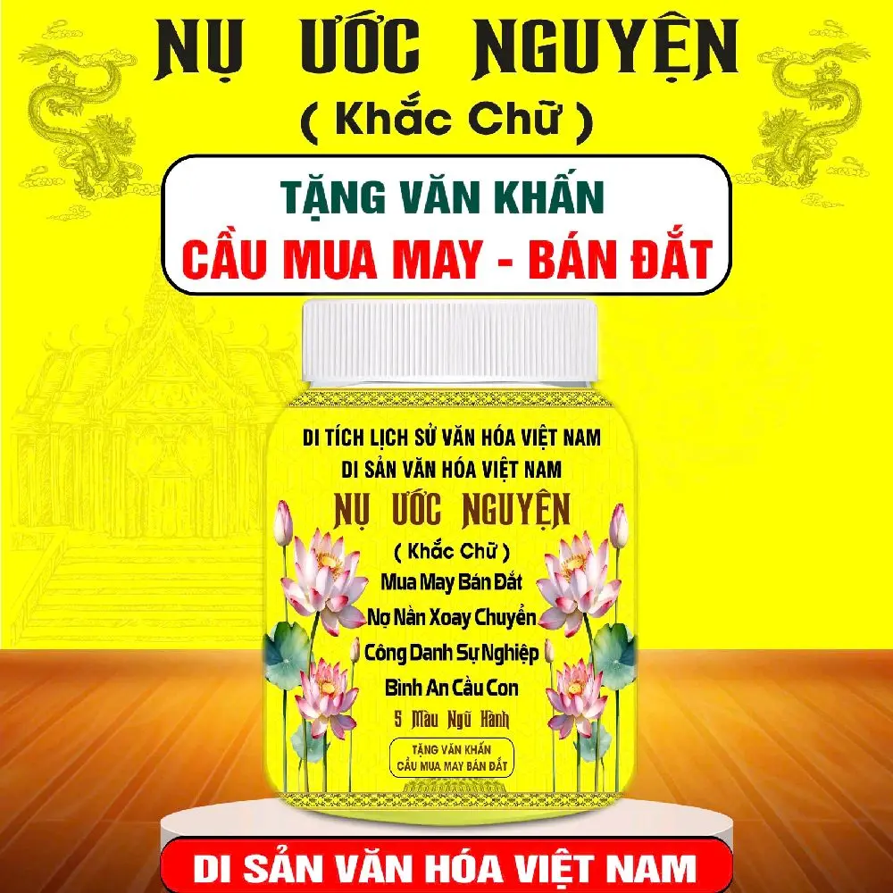 1 h vàng mua may bán đắt  Nụ ước nguyện 4 mặt _ 5 màu