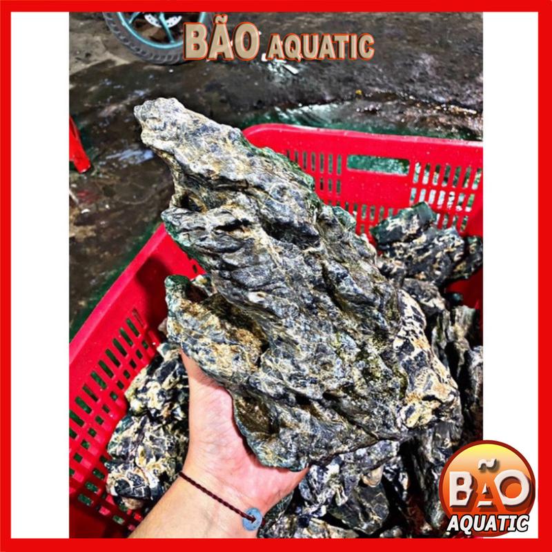 Đá kẹp kem siêu vân 1kg Đá trang trí bể cá cảnh non bộ 2