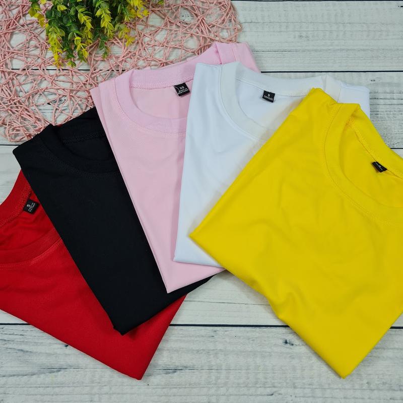 Áo thun trơn nhiều màu trẻ en,bé trai, bé gái Cotton Thông thường Cổ tròn 10kg-77kg 2