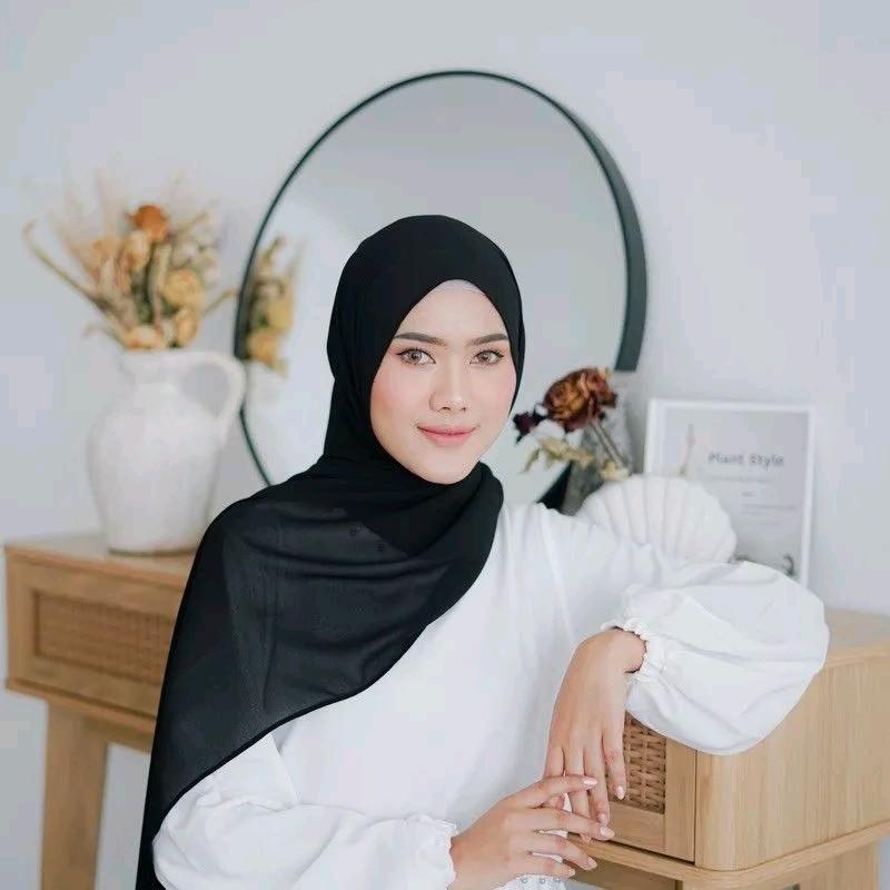 Pashmina Ceruty Baby Doll Jilbab Basic Basic Muslim 2
