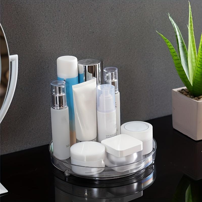 9.25" Clear Non-skid Lazy Susan Organizer, Turntable Rack for Kitchen Cabinet, Summer Pantry Storage Organization, Fridge, Bathroom Closet, Makeup Organizer, Kitchen Organization 9