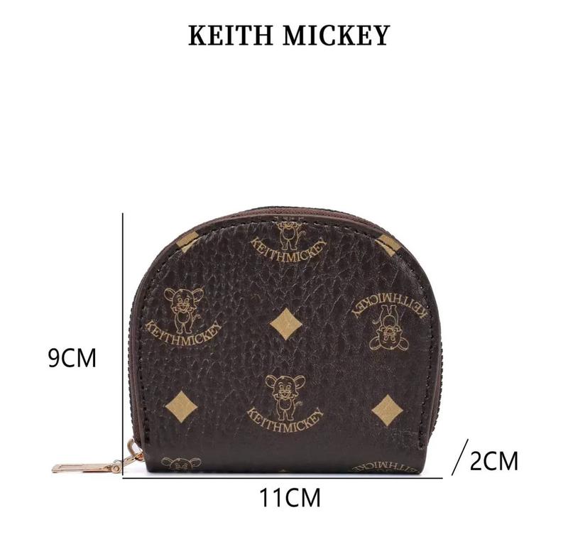 VÍ KEITH MICKEY - Ví Nữ Thời Trang Thương Hiệu Cao Cấp, Chất Liệu Từ Da Sang Trọng Thanh Lịch, Nhỏ Gọn Nhiều Ngăn Đựng Thẻ Tiện Lợi 8
