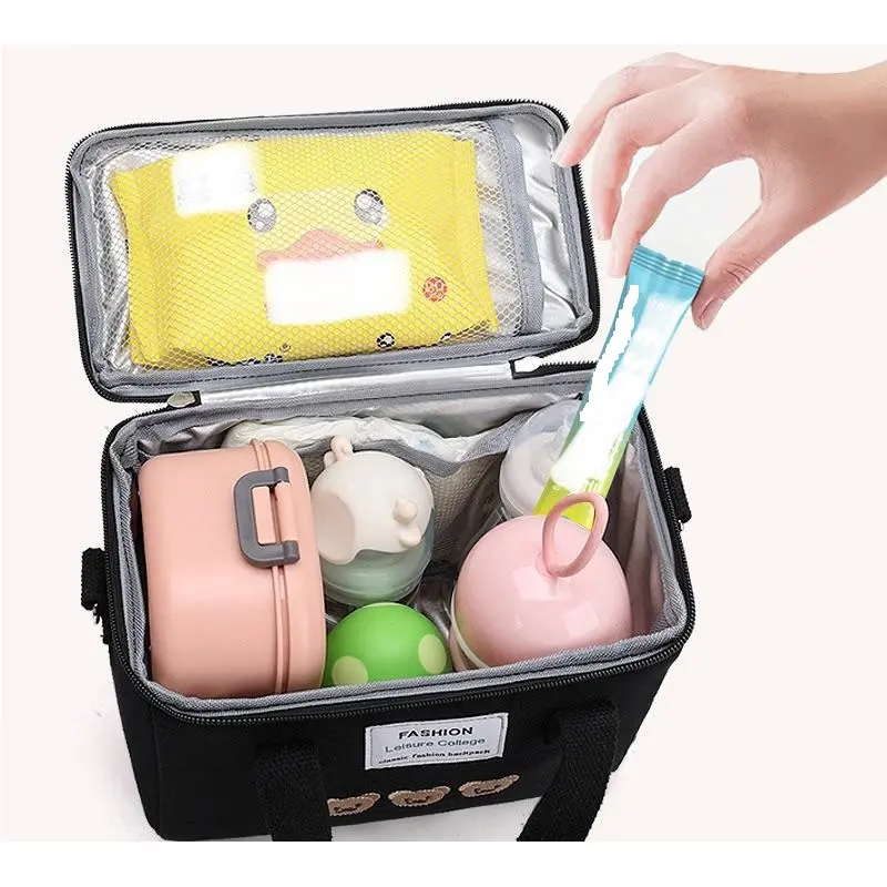 TAS BAYI 6018 - TAS RANTANG “FASHION LEISURE COLLEGE” TAS SUSU BAYI RANTANG MAKANAN TAS PERLENGKAPAN BAYI - D 1 6