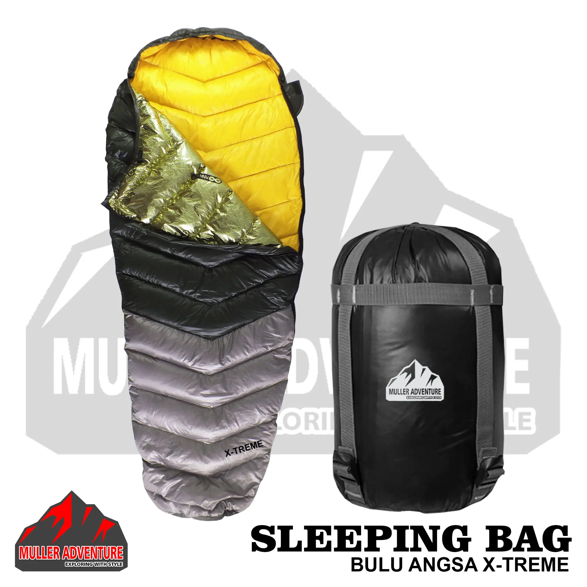 sleeping bag bulu angsa X-Treme Muller Adventure termal sleeping bag outdoor