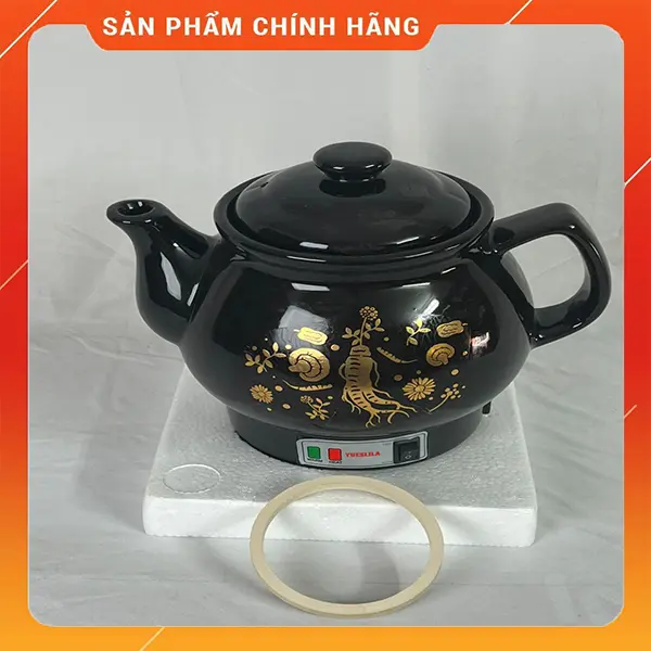 Ấm sắc thuốc bắc điện tự động - Dung tích 3.2 lít tặng kèm vòng sứ - - Bảo Hành :12 tháng Đun Nước Bình Đun Nước Ấm Đun Ấm Siêu Tốc Đun Siêu Tốc ấm  siêu nồi  mini