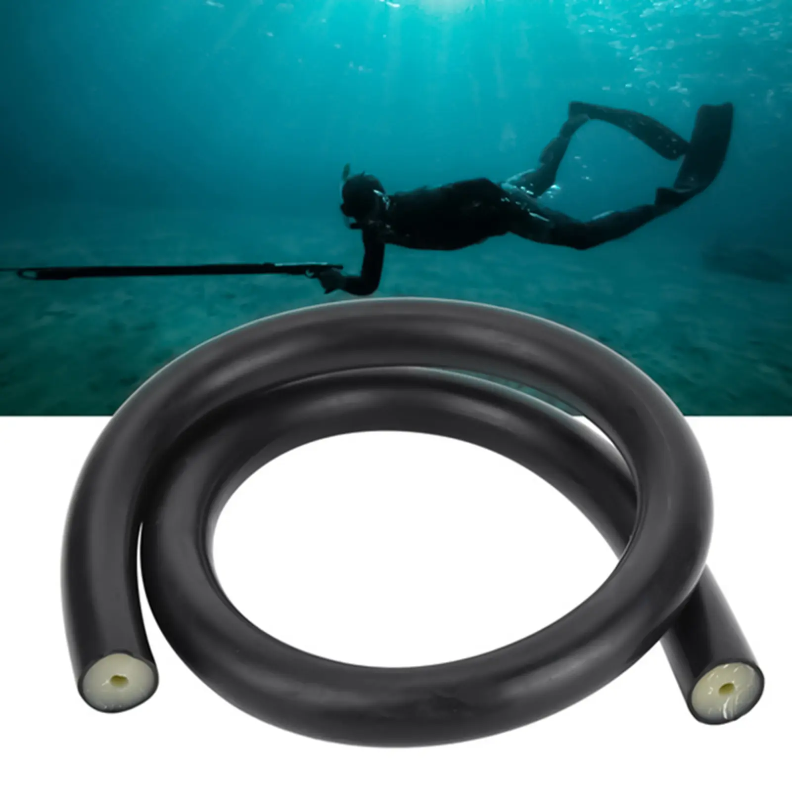 Fish Gun Latex Tubing Hose Fishing Gun Latex Stretch Elastic Tubing Hose Suitable for for Spearfishing
