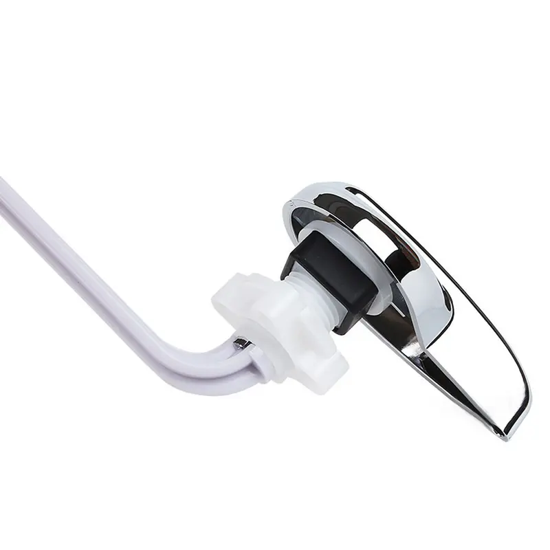 Toilet Tank Flush Lever Chrome Finish Handle Fittings Assembly Replacement Tools 1 7
